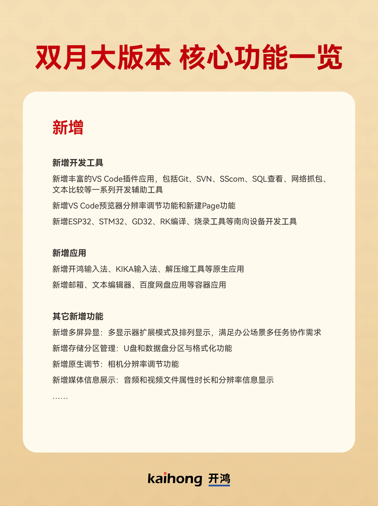 新年首个大版本来了！深开鸿KaihongOS桌面版5.0.1.41升级发布