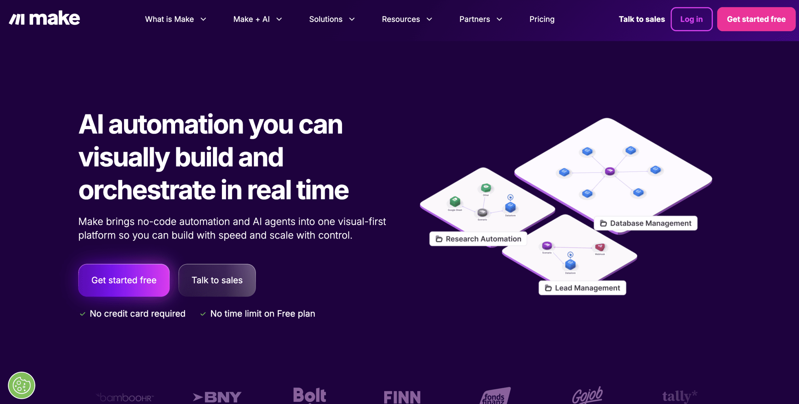 The Make.com interface