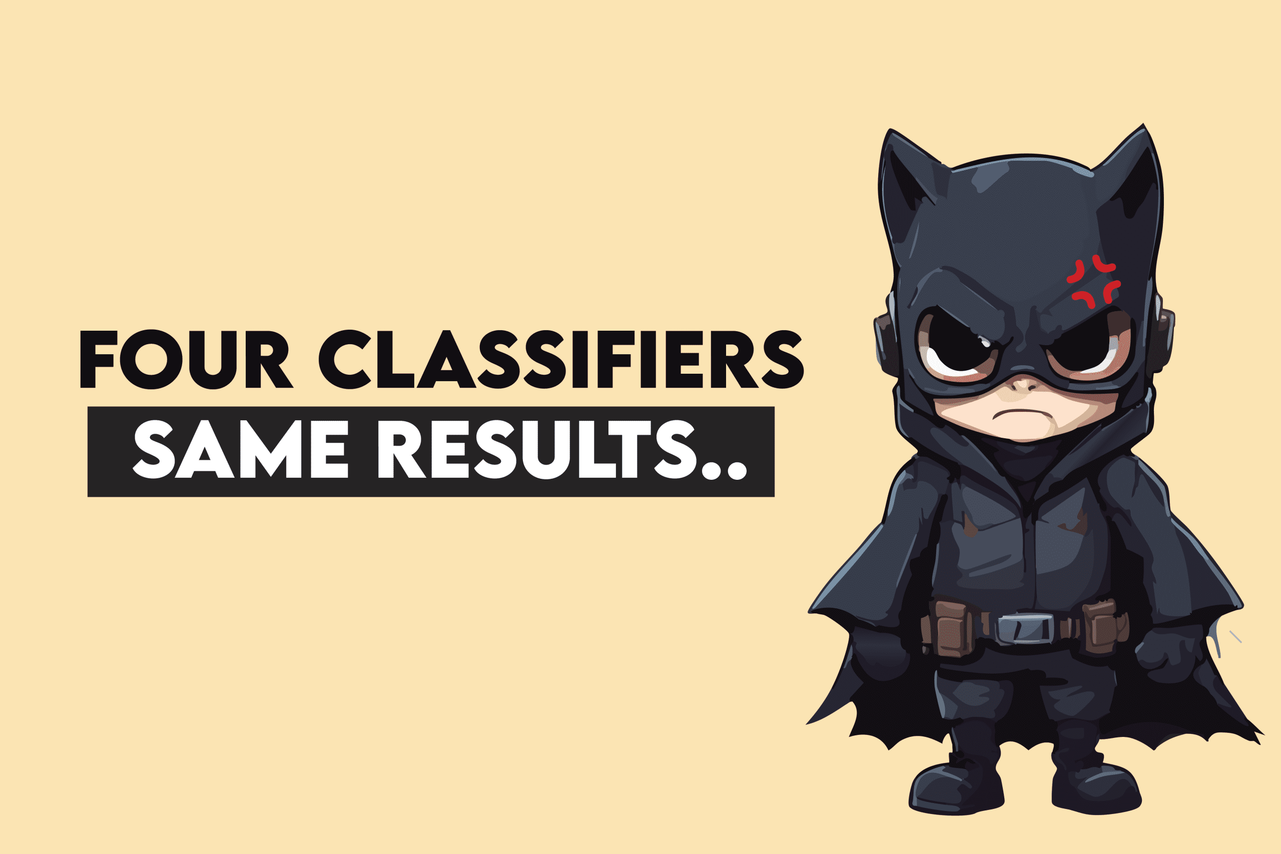 我们在同一数据集上调优了4个分类器：结果均未实际提升