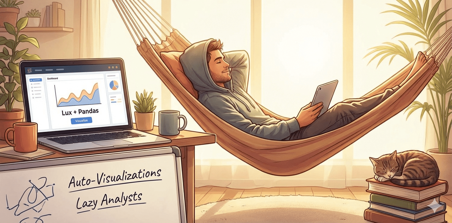 Lux + Pandas: Auto-Visualizations for Lazy Analysts