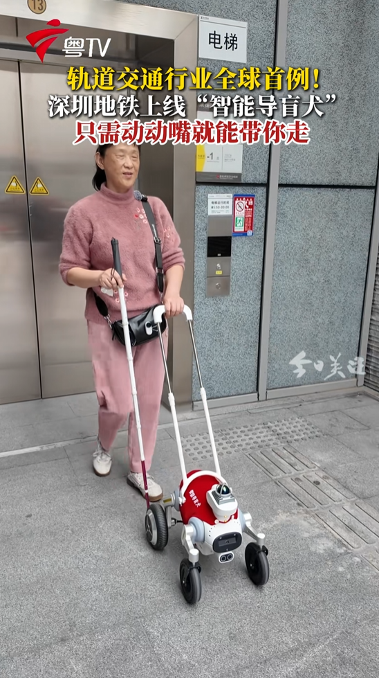 全球首例!深圳地铁上线智能导盲犬服务:集成大模型 精准导航
